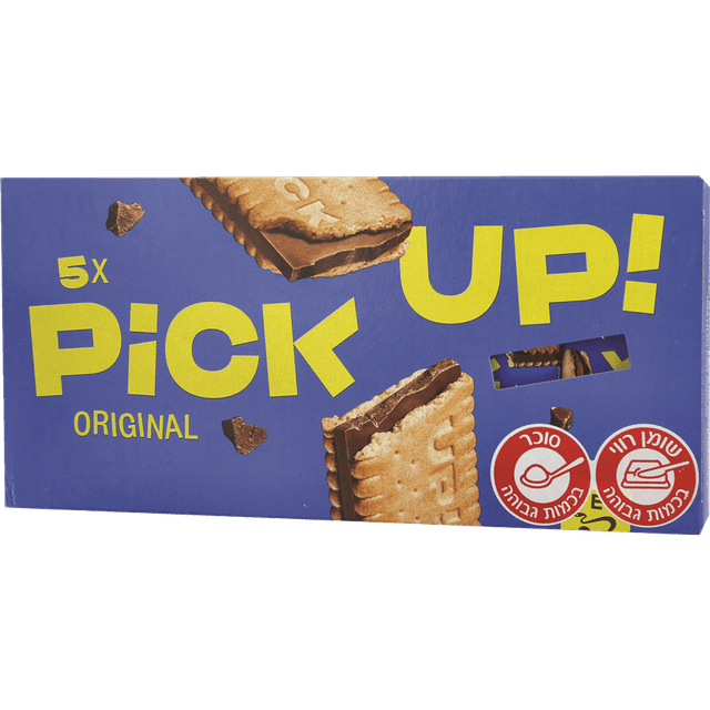 חטיף שוקולד חלב וביסקוויט פריך אורגינל 140ג' פיקאפ