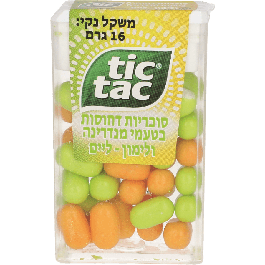 סוכריות טיק טק מנדרינה ליים 16 גרם