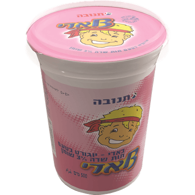 באדי יוגורט תות 3% שומן 500 ג' תנובה