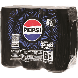 פפסי זירו - פחית צרה 330 מ"ל * שישייה