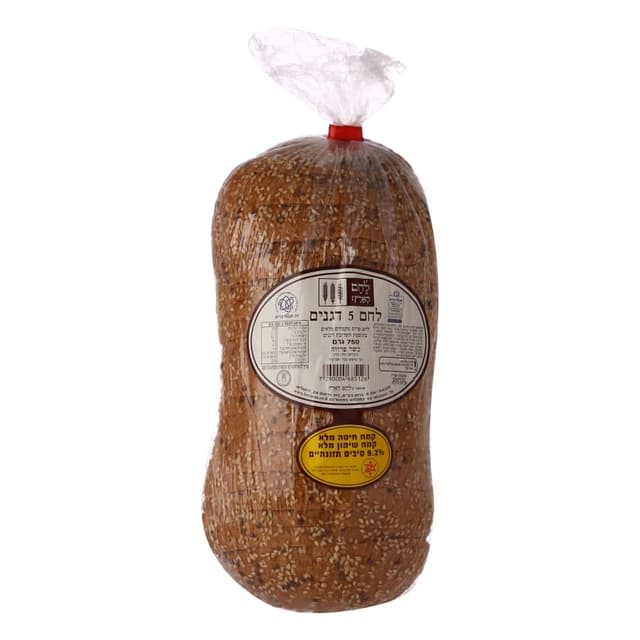 לחם 5 דגנים 750 גרם