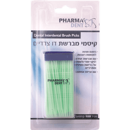 פארמה דנט - קיסמי מברשת דו צדדיים בטעם מנטה 100 יח'