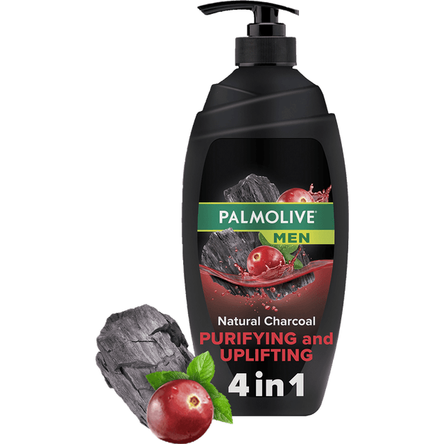 פלמוליב - סבון רחצה לגבר 4 ב-1 פחם 750 מ"ל