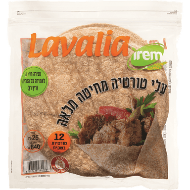 עלי טורטייה מחיטה מלאה 840 גרם LAVALIA