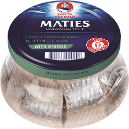 חתיכות פילה הרינג מלוח מצונן בצל 260 גר