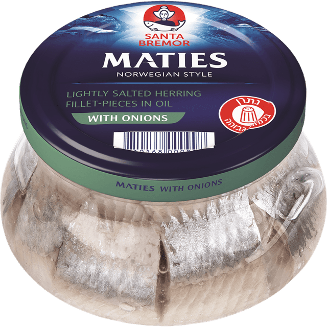 חתיכות פילה הרינג מלוח מצונן בצל 260 גר