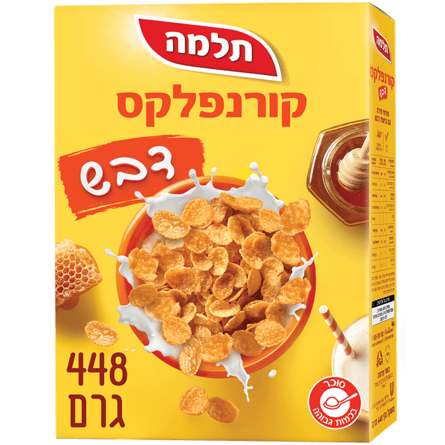 תלמה - קורנפלקס דבש 448 גרם
