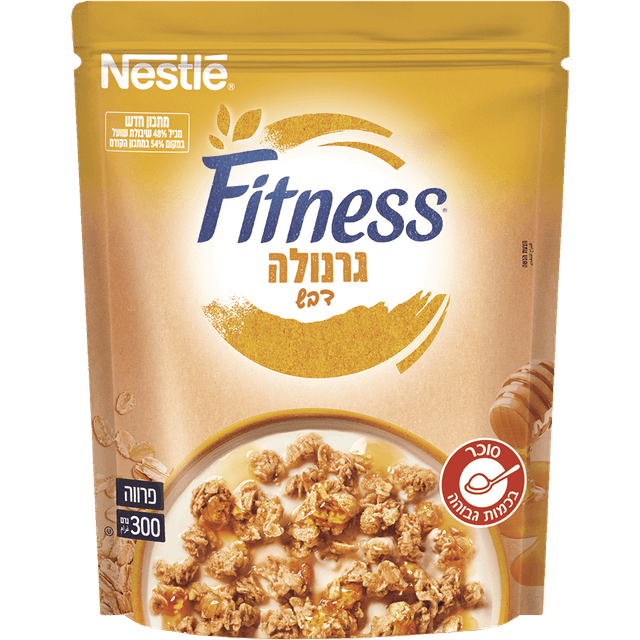 פיטנס - גרנולה שקדים ודבש 300 גרם
