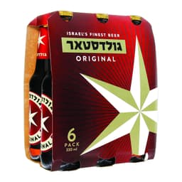 גולדסטאר בקבוק 6 יח