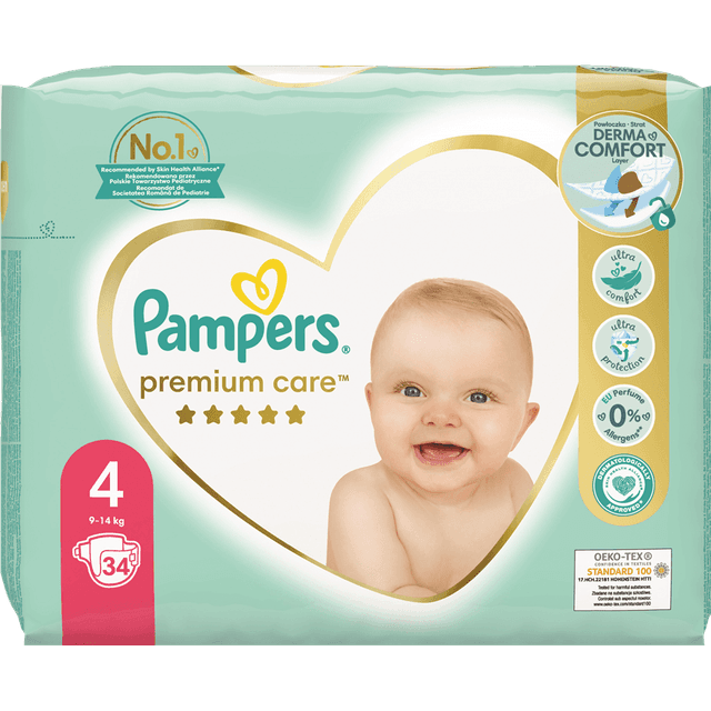 פמפרס - פרימיום VP מידה 4 34 יח'