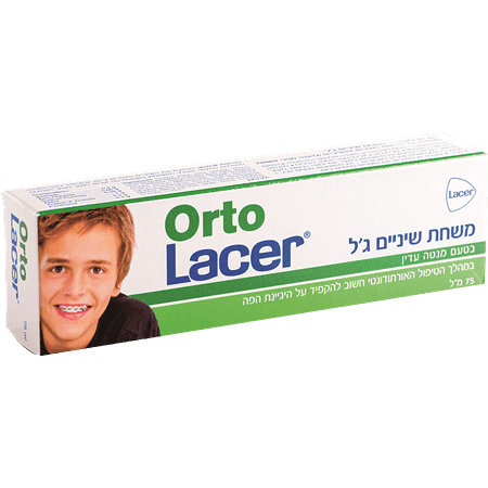 לייסר - אורתו משחת שיניים ג'ל מנטה 75 מ"ל