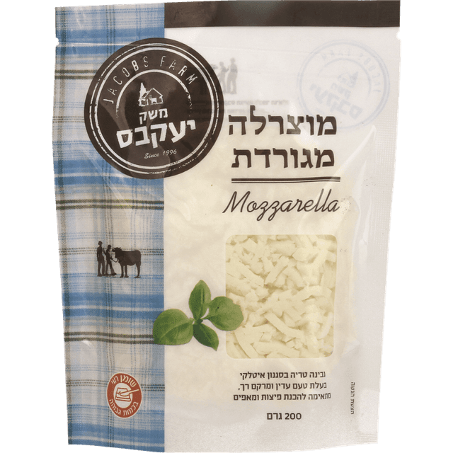 מוצרלה מגורדת 200 גר