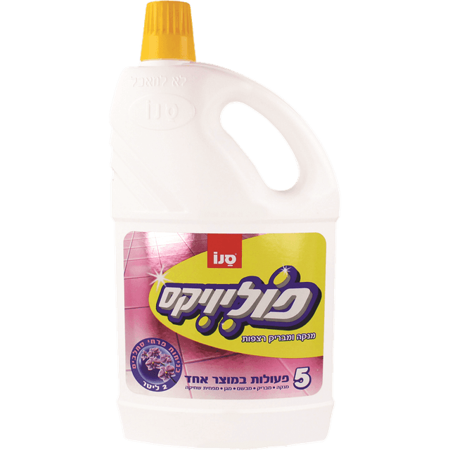 פוליוקס סחלבים מנקה ומברקי רצפות 2 ל' סנו