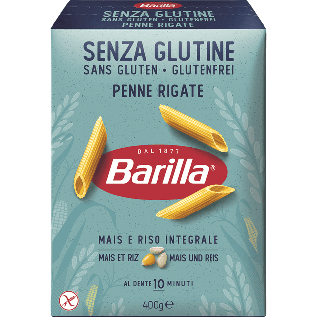 ברילה פסטה ללא גלוטן צורת צינורות 400 גר