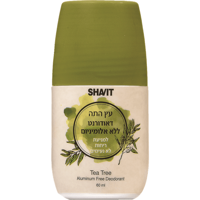שביט - עץ התה דאודורנט רול און ללא אלומיניום 60 מ"ל
