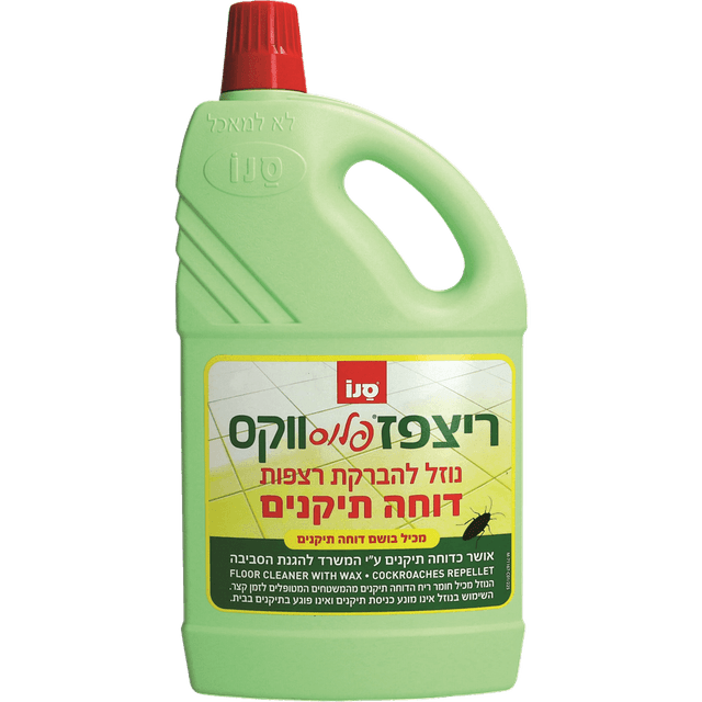 נוזל להברקת רצפות ודוחה תיקנים 2 ל'ריצפז פלוס ווקס