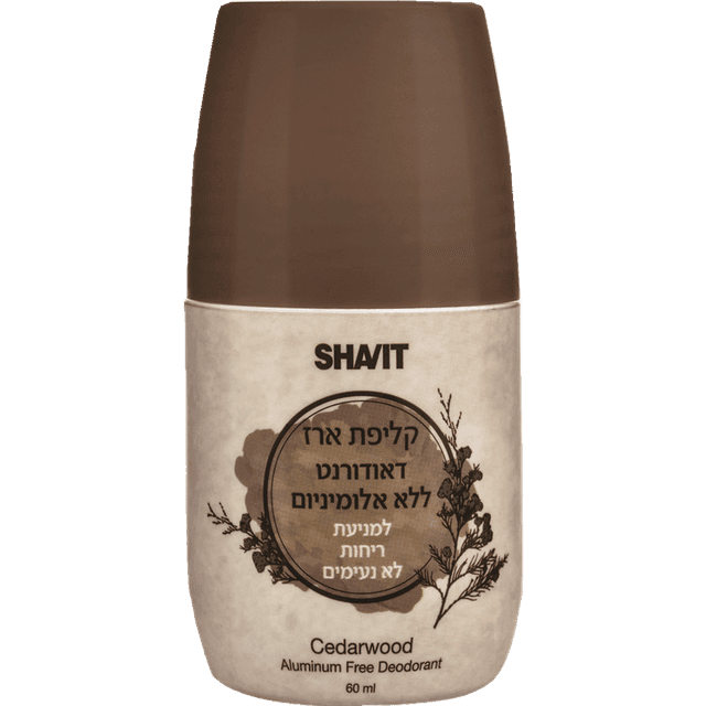 שביט - קליפת ארז דאודורנט רול און ללא אלומיניום 60 מ"ל