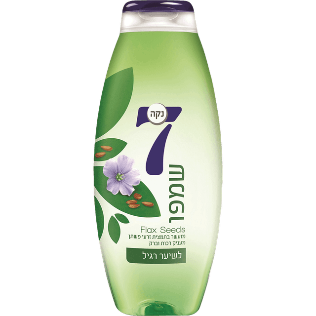 נקה 7 - שמפו רגיל ירוק 750 מ"ל