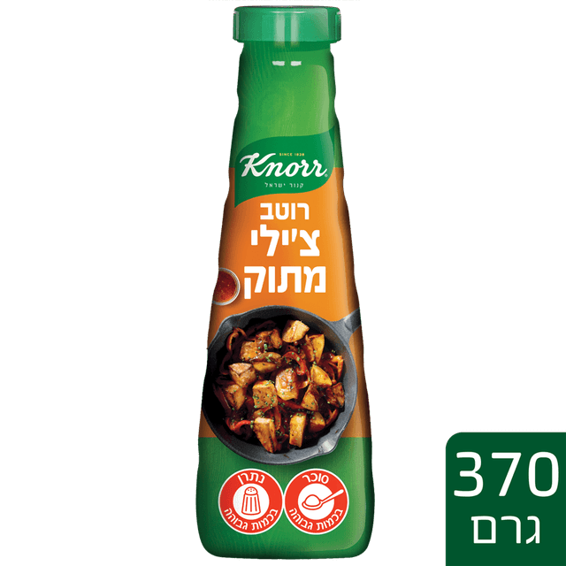 רוטב צ''ילי מתוק 370 ג' קנור