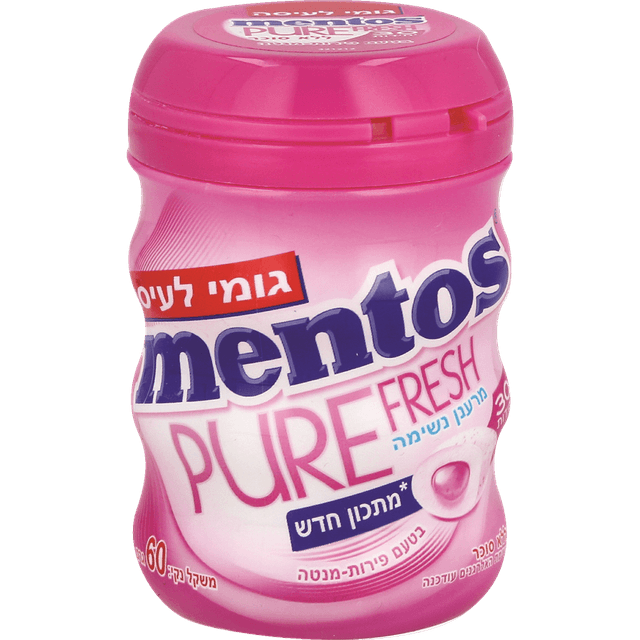 מנטוס בקבוק עגול בטעם פירות מנטה