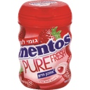 מנטוס בקבוק עגול בטעם תות 60 גרם