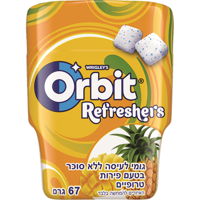 אורביט - רפרשרס טרופיקל ללא סוכר 67 גרם