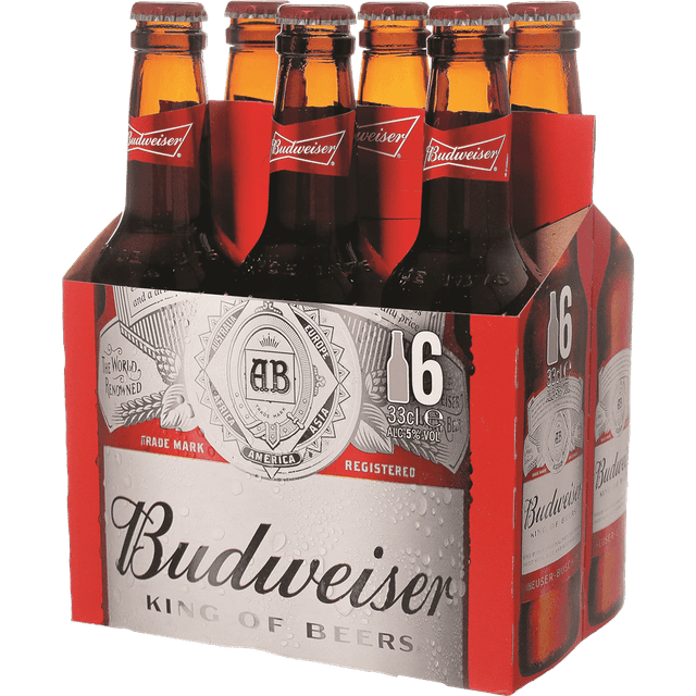 שישיית בירה לאגר באדוויזר 6*330 מ"ל