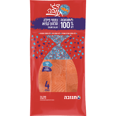 פילה סלמון קפוא מנות תנובה