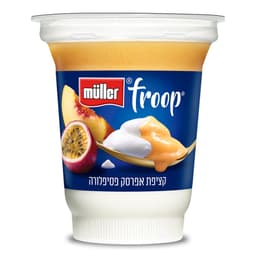 יוגורט ביו עם קציפת אפרסק ופסיפלורה 3% שומן 150 ג' מולר