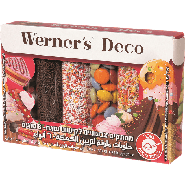 ערכת קישוטי עוגה 150 ג'