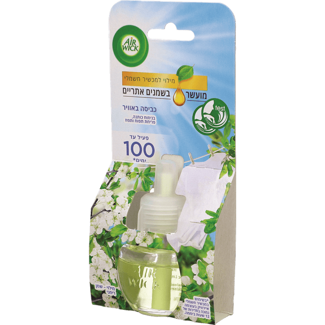 איירוויק - מילוי למבשם אוויר חשמלי ניחוח כביסה 19 מ"ל
