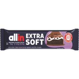 אול אין - חטיף חלבון סופט קרם עוגיות 55 גרם