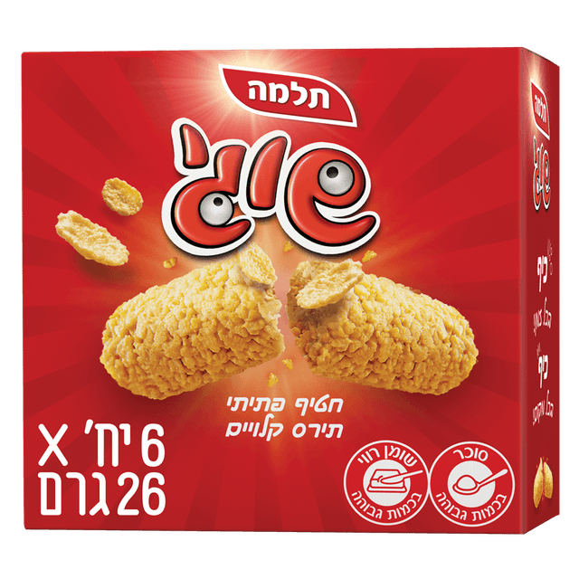 תלמה - מאגדת חטיף שוגי קורנפלקס 26 גרם * שישייה