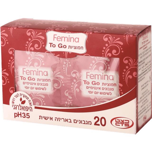 פמינה - TOGO מגבונים חמוציות חדש