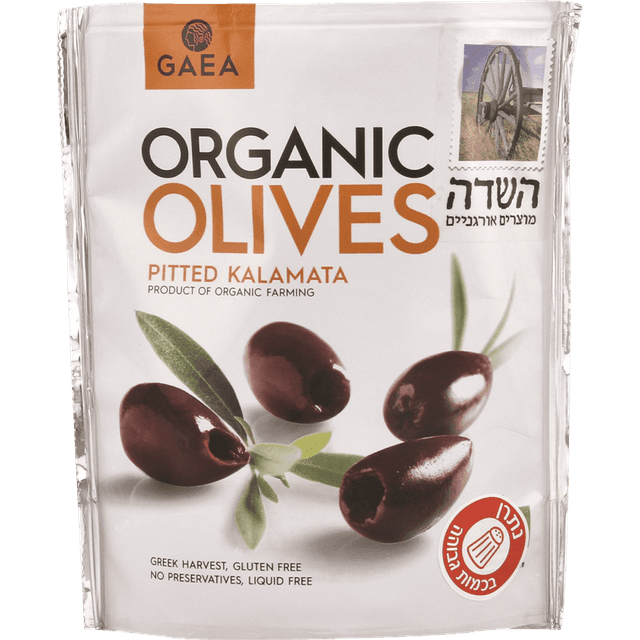 זיתי קלמטה ללא גלעינים אורגני 150 גרם