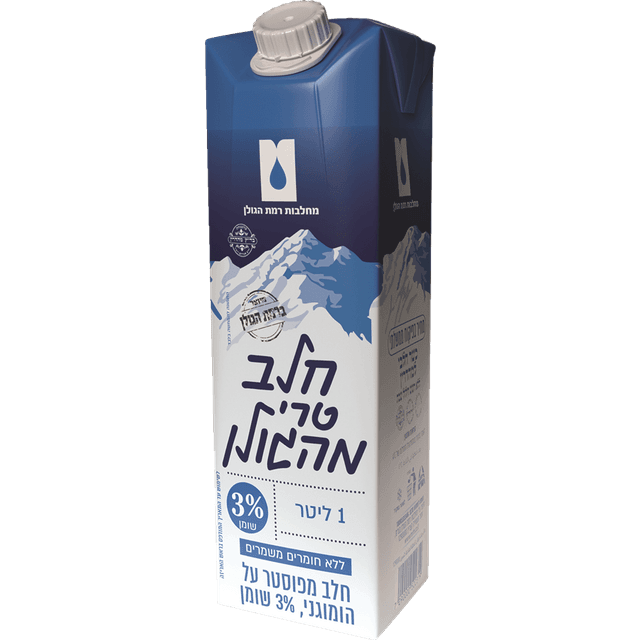 רמת הגולן חלב טרי 3%
