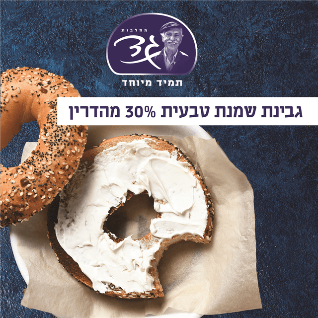 שמנת בטעם טבעי 30% מ