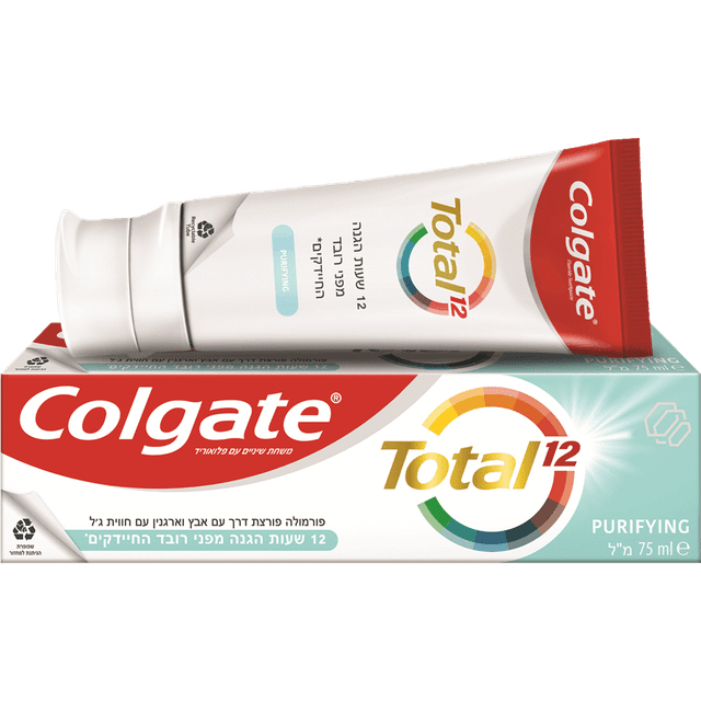 קולגייט - משחת שיניים טוטאל ג'ל 75 מ"ל