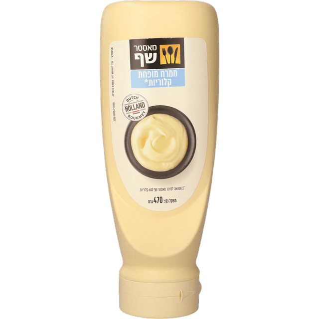 מיונז לייט לחיץ מאסטר שף 470 גרם