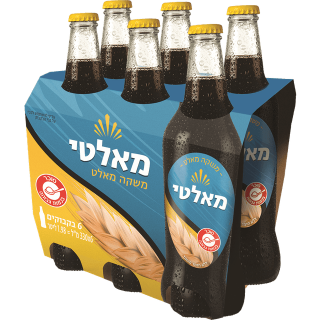 שישיית מאלט 330 מ"ל בקבוקים