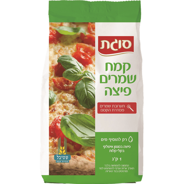 קמח שמרים פיצה ללא ניפוי 1 ק"ג סוגת