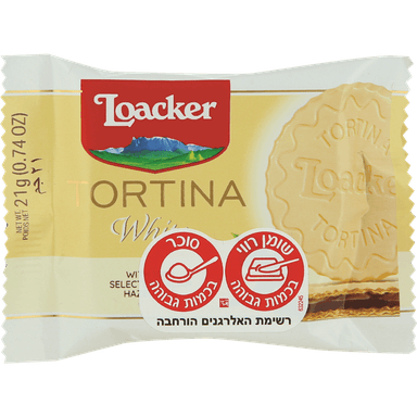 טורטינה לבן 24 גרם