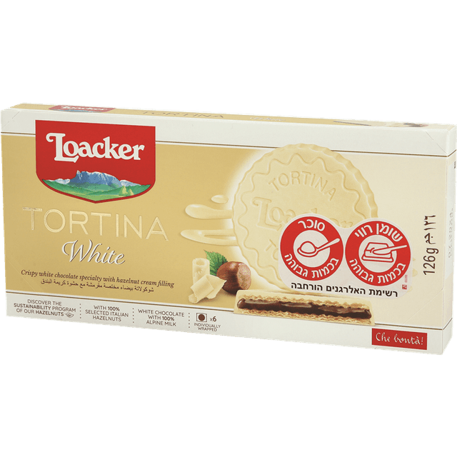 טורטינה לבן 1/6 125 גר לואקר