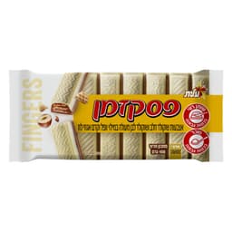 עלית - טבלת פסק זמן לבן במילוי וופל וקרם אגוזי לוז 100 גרם