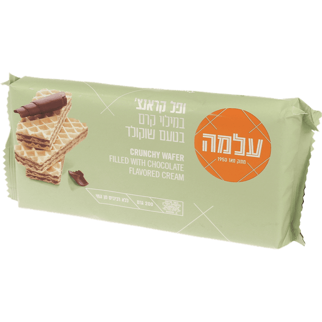 וופל קראנץ' שוקולד 200 ג' עלמה