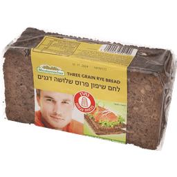 לחם שיפון 3 דגנים 500 גרם