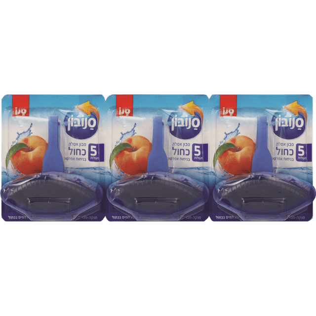 סנובון כחול בריח אפרסק 3 יח' * 55 ג'