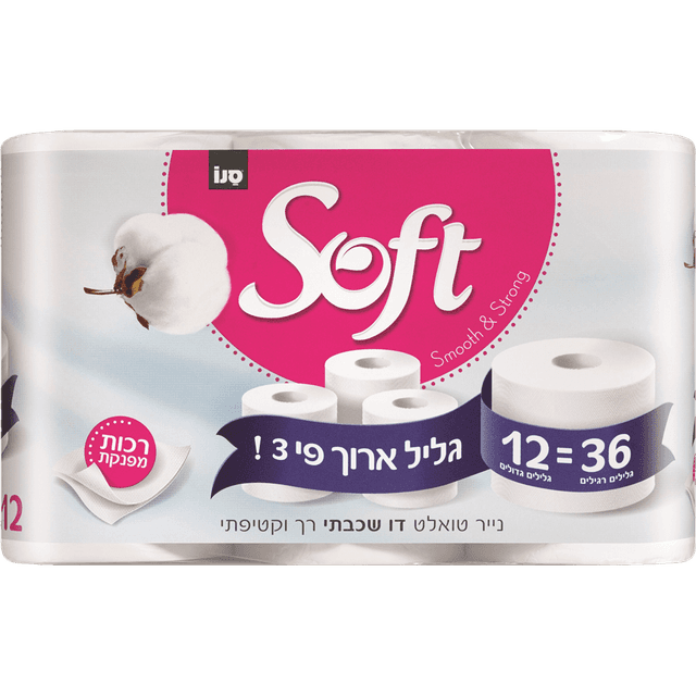 סנו סופט נ.טואלט 12 יח=36 יח דחוס