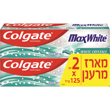 קולגייט - משחת שיניים מקס וויט זוג * 125 מ"ל