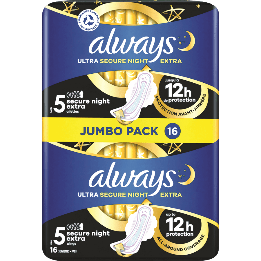 תחבושות אולוויז וליו פק לילה אקסטרא